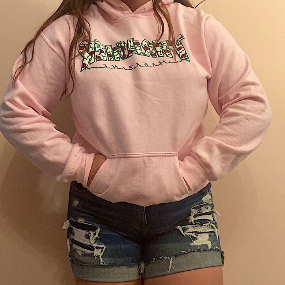 Pink “Thrasher Magazine” hoodie